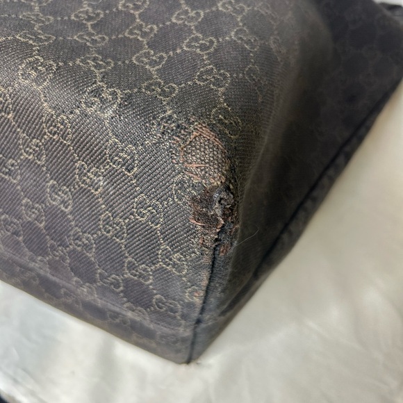 👜 Gucci Bamboo Tassel GG Canvas Tote Bag – Brown SEE ADDITIONAL LISTING - Picture 11 of 16